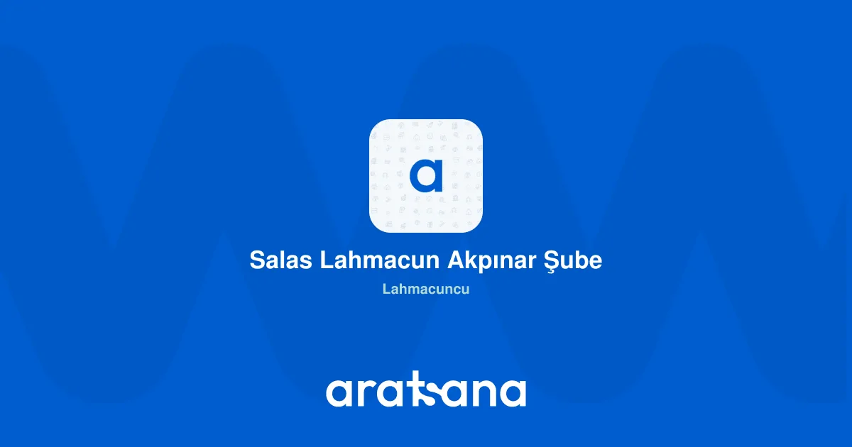 Salas lahmacun, Sancaktepe, İstanbul — Restoran