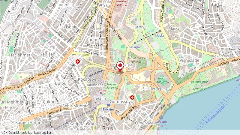 34 Restaurant konumunu gösteren harita