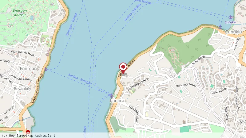 A'ija Hotel konumunu gösteren harita