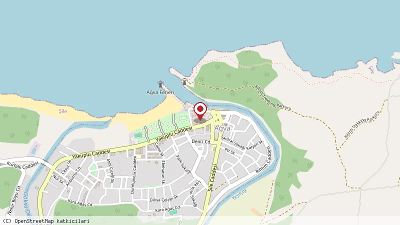 Ağva Deniz Yıldızı Otel konumunu gösteren harita