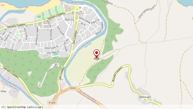 Ağva Nirvana Bungalov Otel konumunu gösteren harita