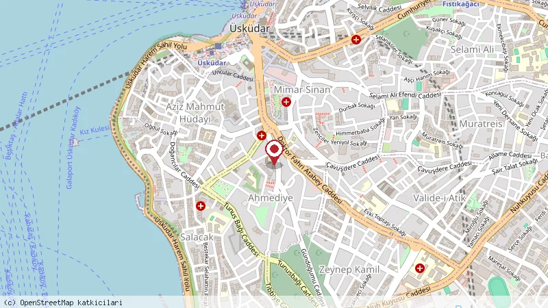 Ahmediye Camii (Üsküdar) konumunu gösteren harita