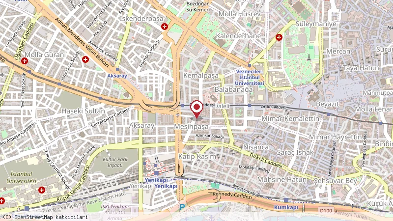 Amethyst Hotel konumunu gösteren harita