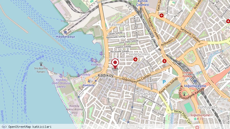 Atlas Otel Kadıköy konumunu gösteren harita
