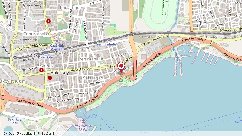Bakırköy Taşhan Business & Airport Hotel konumunu gösteren harita
