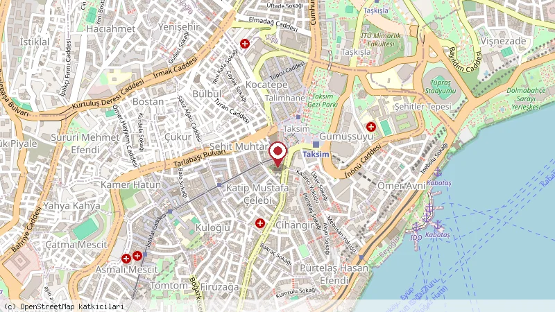 beyoglu halk doner konumunu gösteren harita