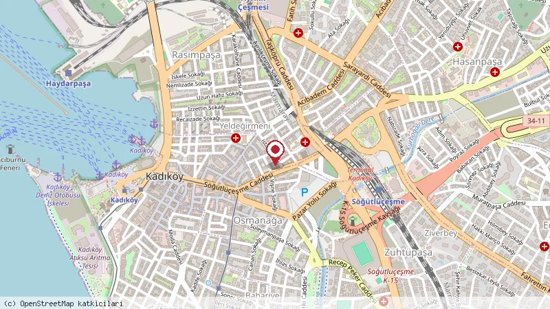 Bossuite Hotel Kadikoy konumunu gösteren harita
