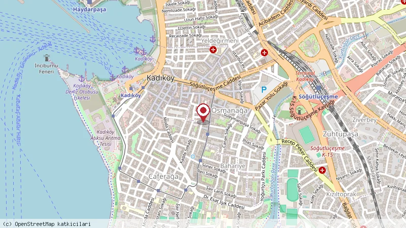 Cafe De Kadıköy konumunu gösteren harita