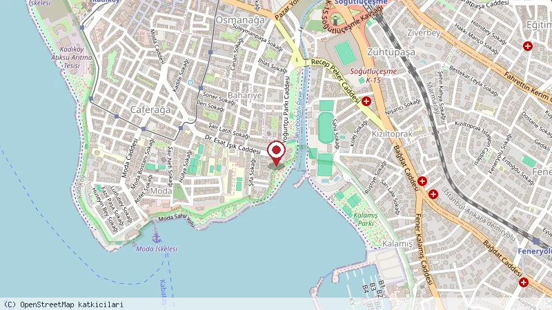 Doz Roastery konumunu gösteren harita