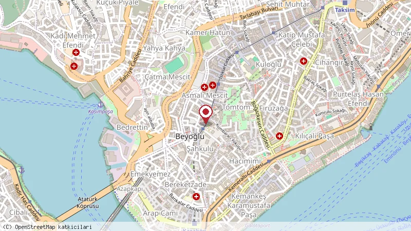 Dublin Irish Pub konumunu gösteren harita