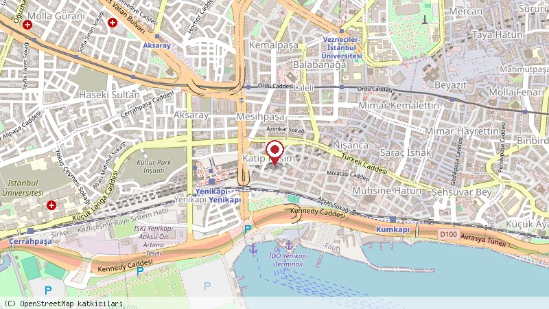 Emin Palace Hotel konumunu gösteren harita