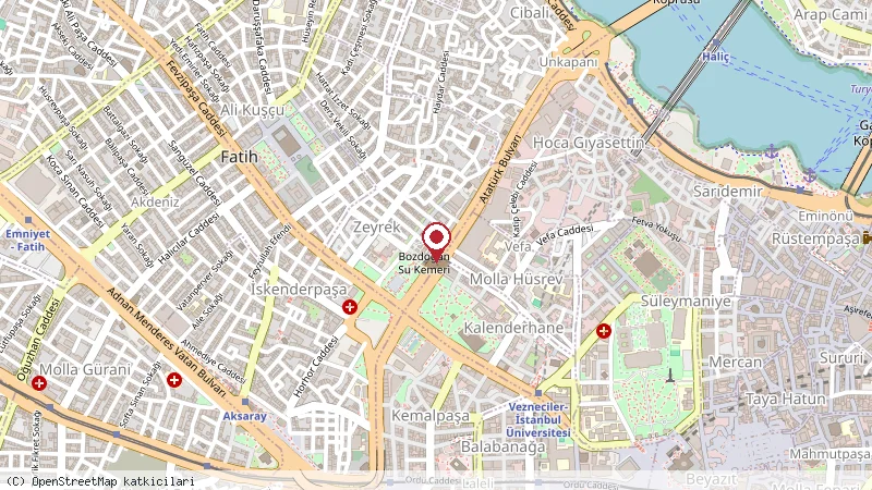 Farina Otel konumunu gösteren harita