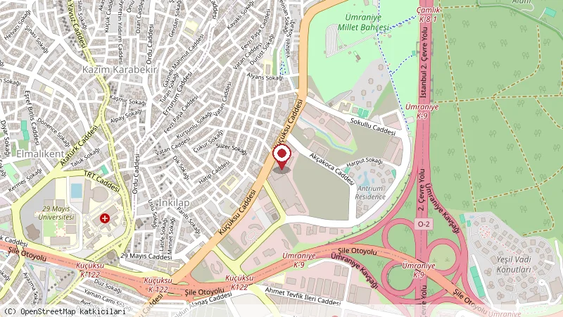 Fraser Place Antasya İstanbul konumunu gösteren harita