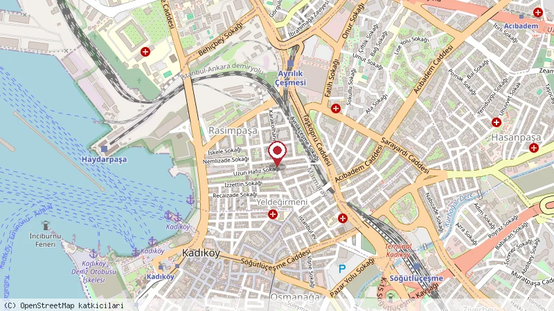 Garda Cafe konumunu gösteren harita