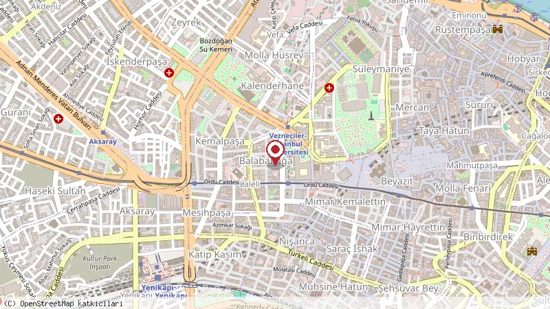 Genova Hotel konumunu gösteren harita