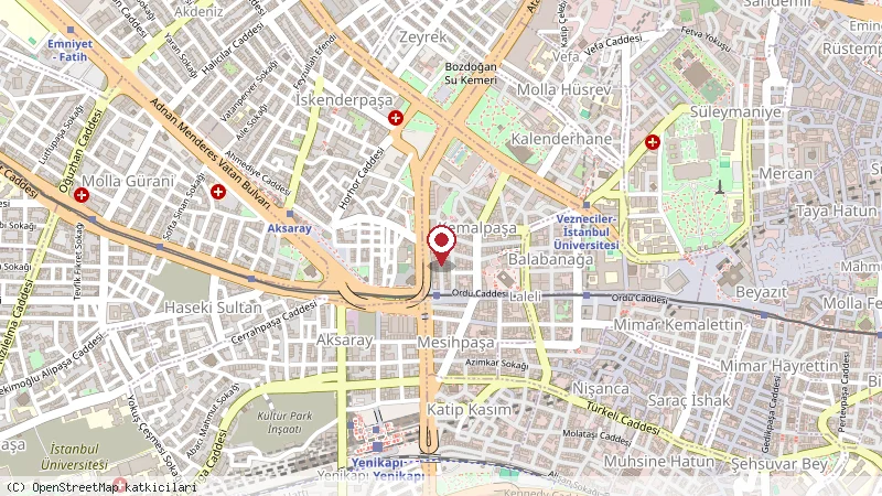 Gözde Hotel konumunu gösteren harita