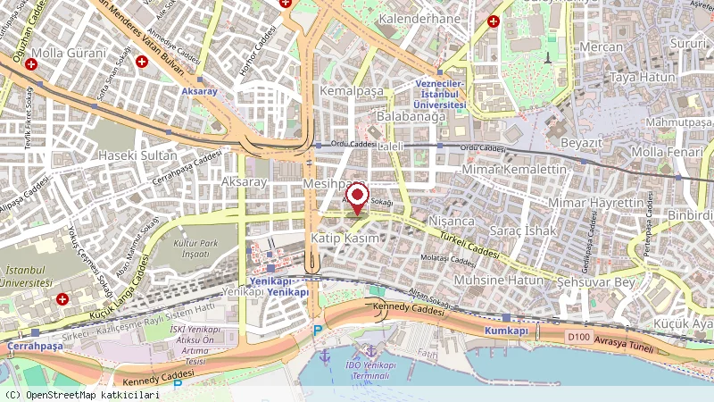 Grand Ons Hotel konumunu gösteren harita