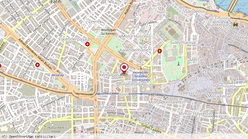 Hotel Vicenza konumunu gösteren harita