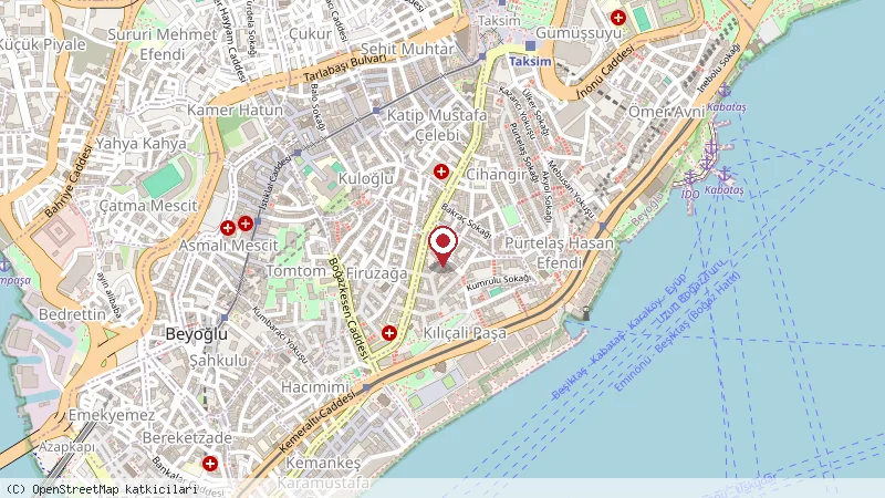Hotel Villa Zurich konumunu gösteren harita