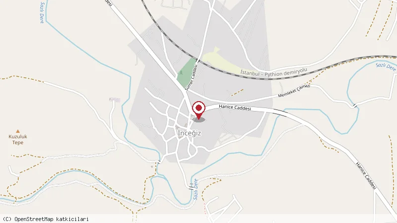 İnc Kasap & Et Restaurant konumunu gösteren harita