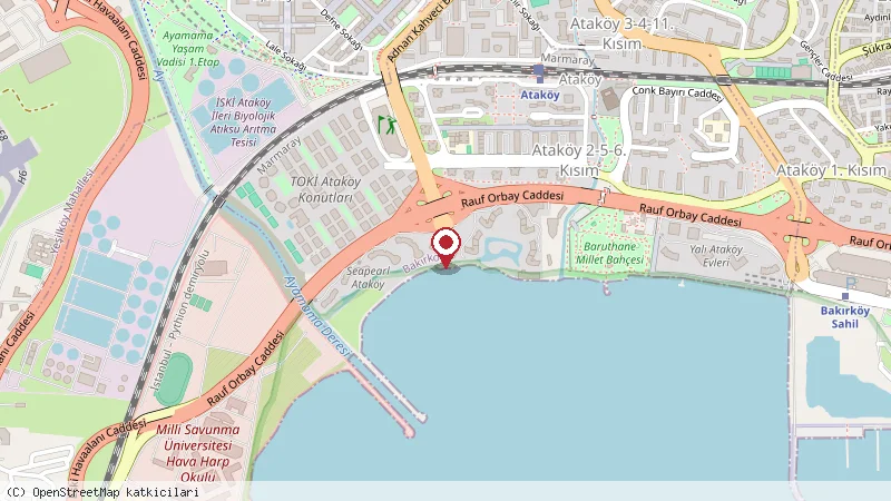 JW Marriott konumunu gösteren harita