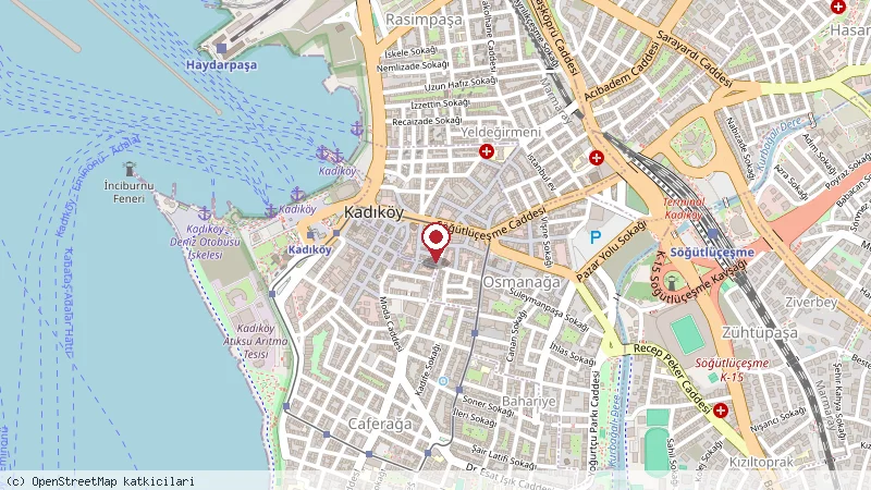 Kadıköy konumunu gösteren harita