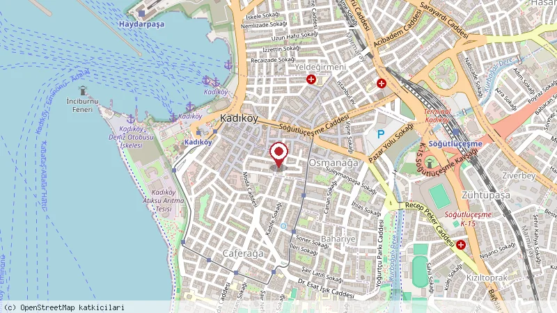 Kadıköy Çarşısı konumunu gösteren harita