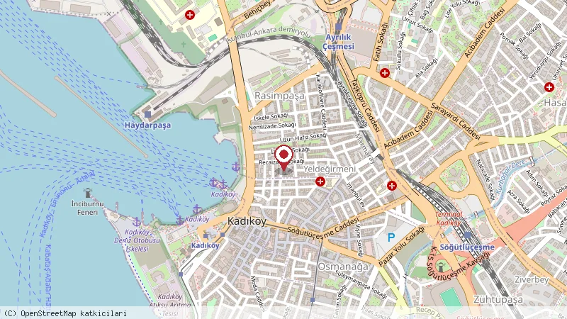 Kervansaray konumunu gösteren harita