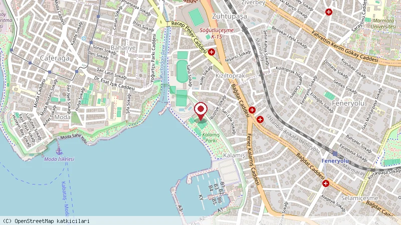 Khalkedon Kalamış konumunu gösteren harita