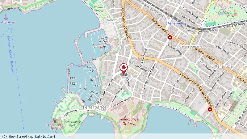 Klar Coffee konumunu gösteren harita