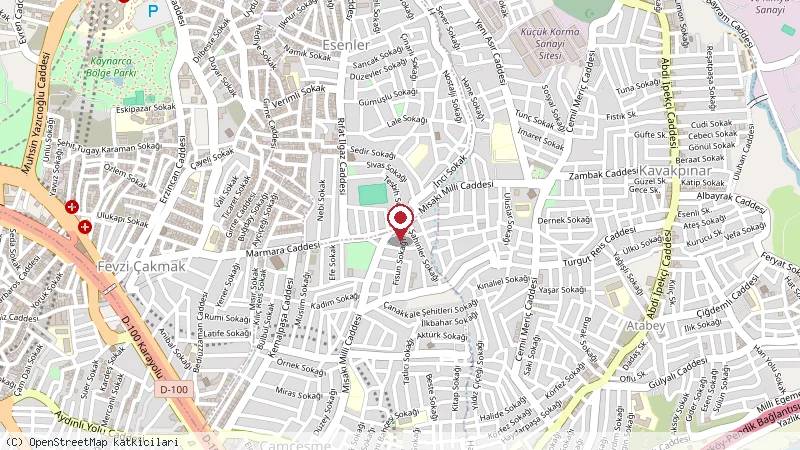 Köseoğlu konumunu gösteren harita