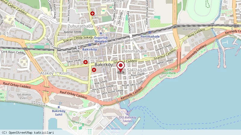 Merlin Hotel İstanbul konumunu gösteren harita