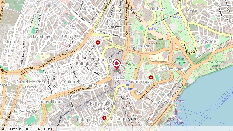 Midtown Hotel konumunu gösteren harita