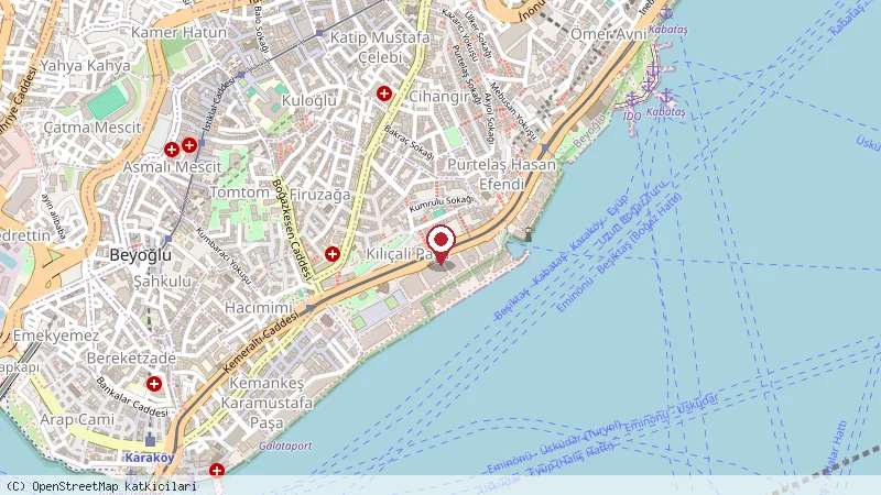 Nidya Hotel Galataport konumunu gösteren harita