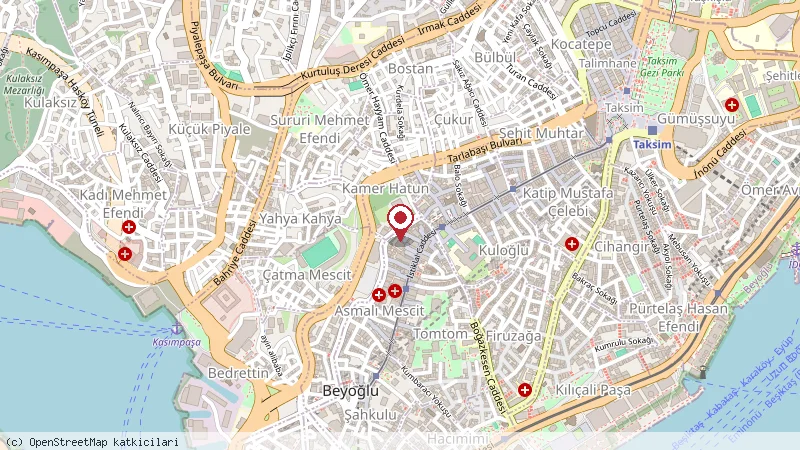 occidental pees hotel Istanbul konumunu gösteren harita