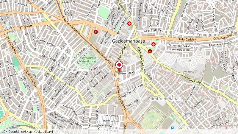 Ottoman Suit Apartment & Hotel konumunu gösteren harita