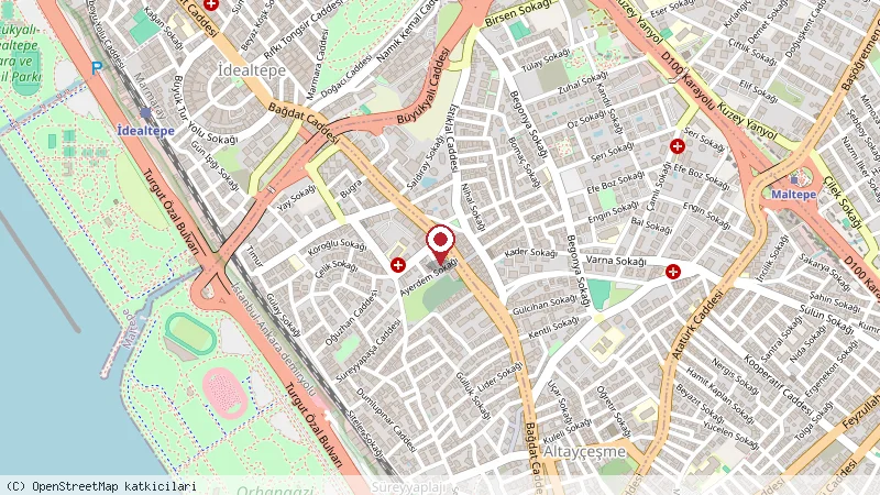 Radop Köftecisi konumunu gösteren harita