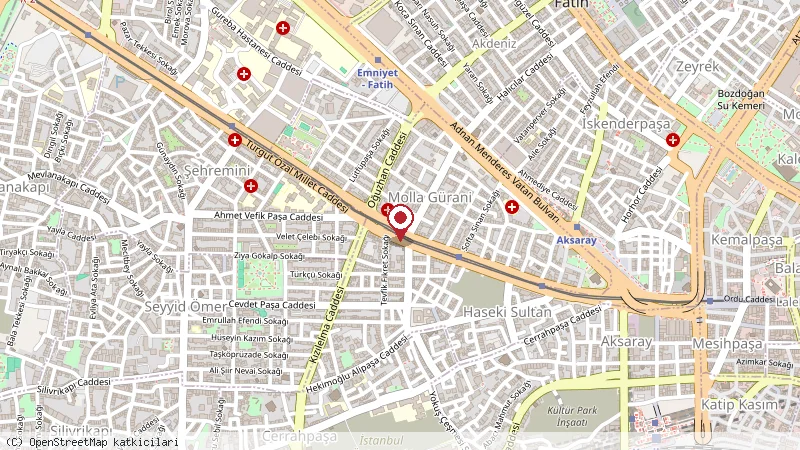 Ramada;Ramada Old City hotel konumunu gösteren harita