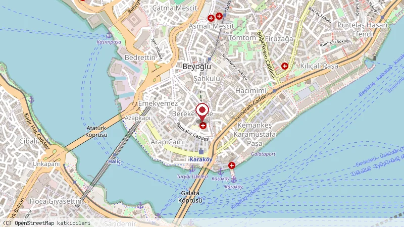 Ritim Galata Pub konumunu gösteren harita