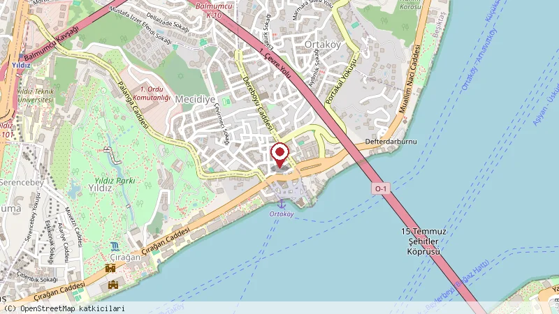 Santra Bosphorus Pansiyon konumunu gösteren harita
