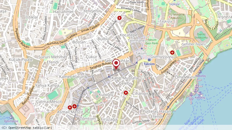 Street pub konumunu gösteren harita