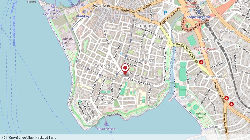 Suadiye Marmaris konumunu gösteren harita