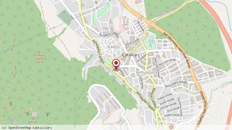 Tarihi Çatalca Köfte konumunu gösteren harita