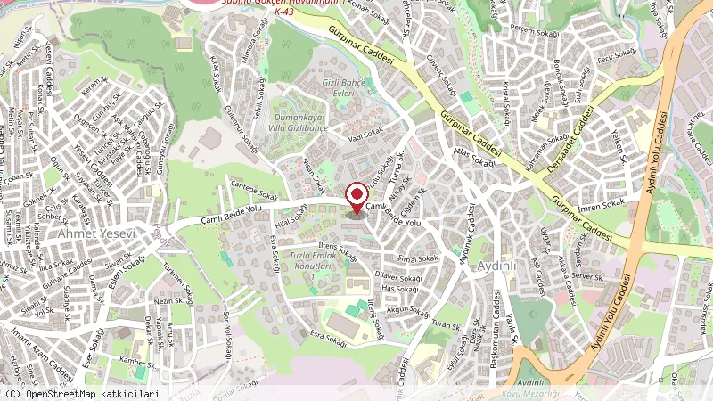Telvee konumunu gösteren harita