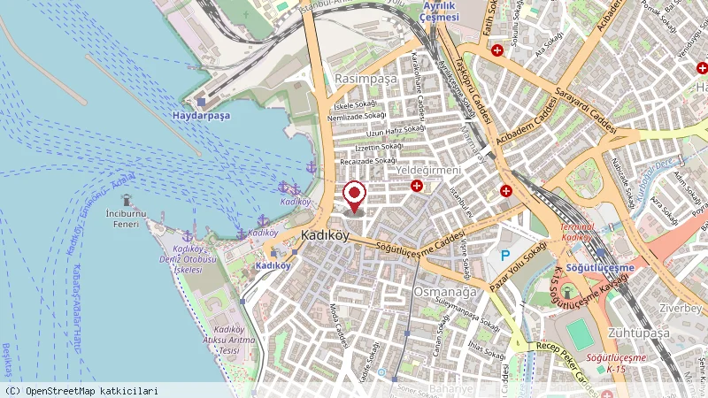 Timya Otel konumunu gösteren harita