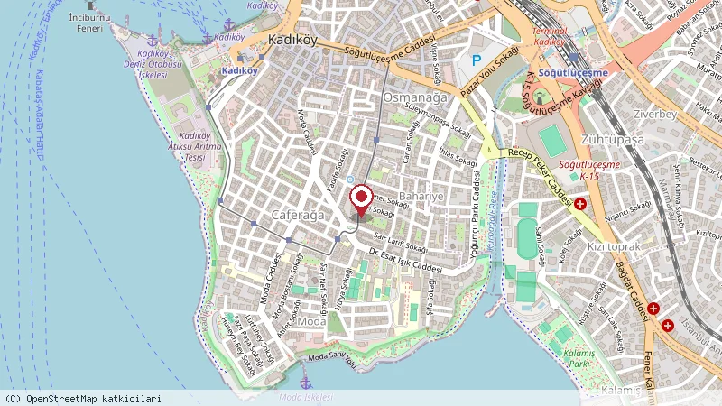 Tuana Börek konumunu gösteren harita