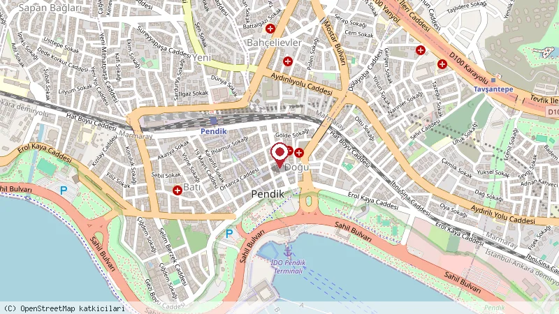 Umut Bahçesi Cafe konumunu gösteren harita