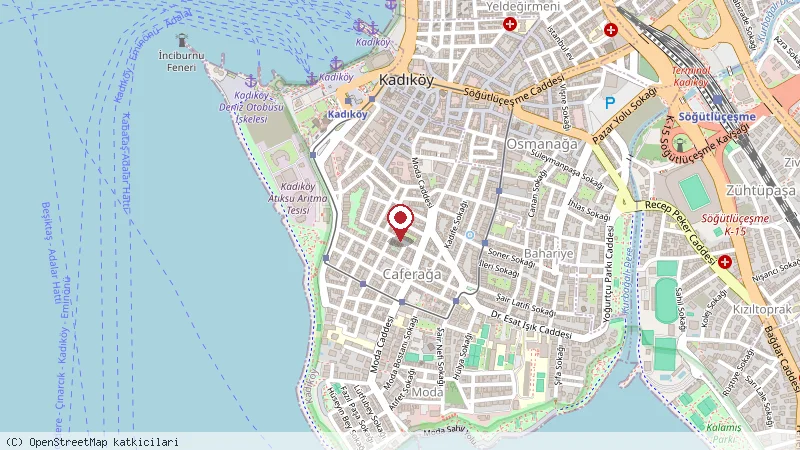 Vicolo Moda konumunu gösteren harita