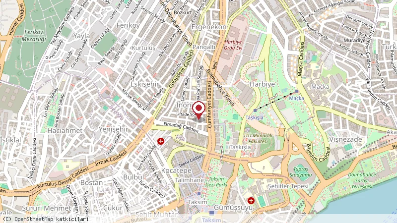 Wabi Sabi Hostel konumunu gösteren harita