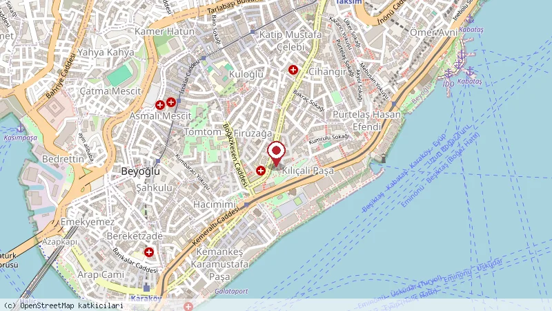 Witt Istanbul Hotel konumunu gösteren harita